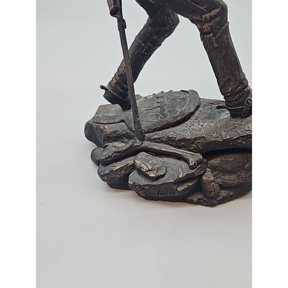 Western Heritage Cast Bronze Jim Ponter THE CAVALRYMAN Statue 1984 Franklin Mint - Picture 10 of 12